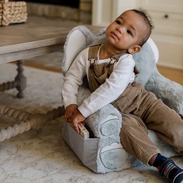 Soft Landing Fox Sweet Seats | Premium Character Chair with Carrying Handle & Side Pockets – Orange