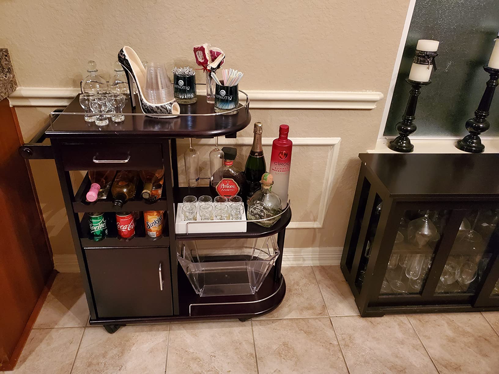 【Furniture】Winsome Trading, Inc. Jimmy Cart, Espreso