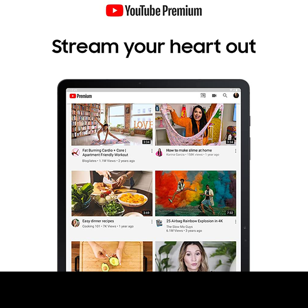 Galaxy Tab S7 FE 2021 Android Tablet 12.5" Screen WiFi 256GB S Pen Long Life Battery Powerful Performance, Mystic Black