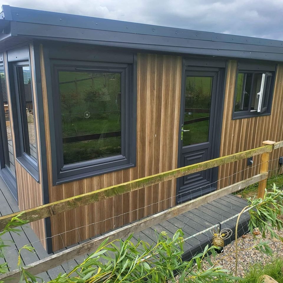 Plastic clad garden room Garden office Garden gym Garden bar