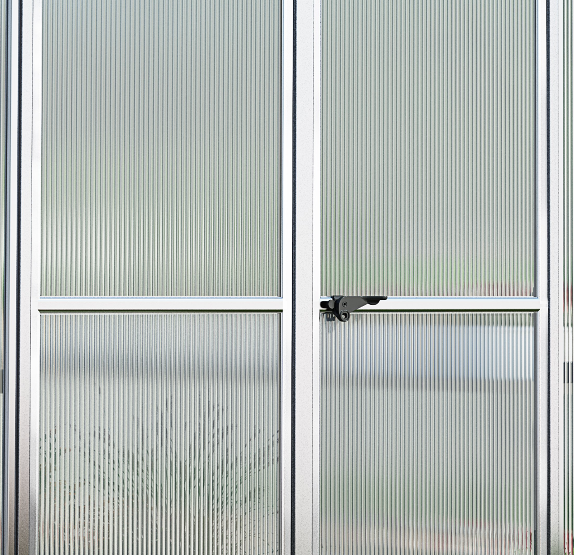 【Home&Garden】Bella Hobby Greenhouse, 8' x 12', Silver with Twin Wall Glazing