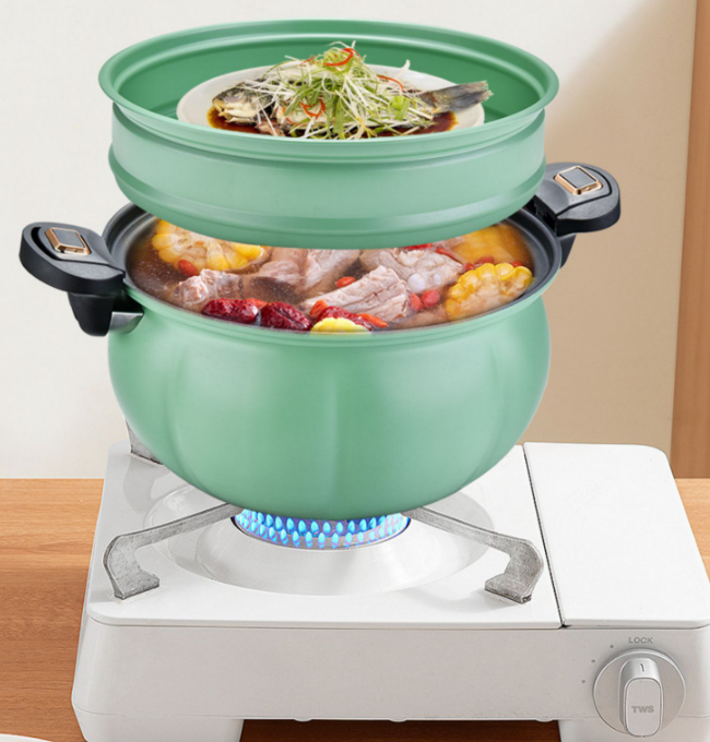 Micro-pressure cooker large-capacity household pumpkin soup pot multi-functional high pressure cooker induction cooker gas universal