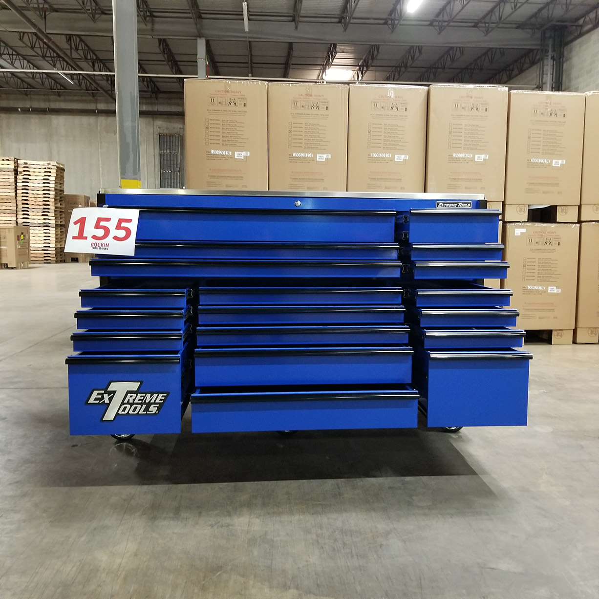 used toolboxScratch & Dent Extreme Tools 72 x 30 19 Drawers Triple Bank Roller Cabinet With Stainless Steel Top C Showroom Demo