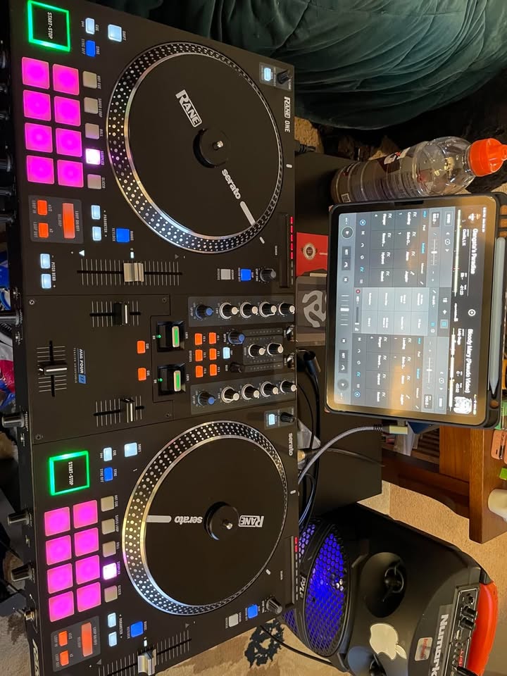 RANE ONE - Complete DJ Set and DJ Controller for Serato DJ with Integrated DJ Mixer, Motorized