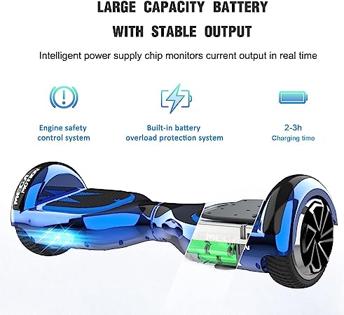 Children's hoverboard, 6.5 inches, with bluetooth speaker Children's hoverboard, bluetooth speaker