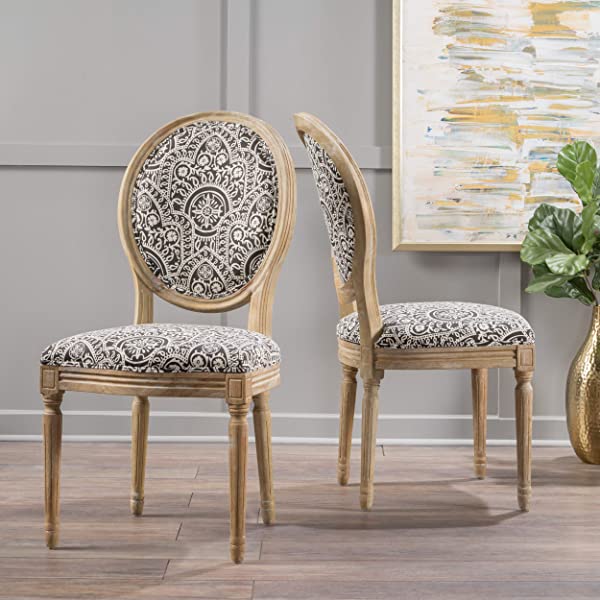 Christopher Knight Home Phinnaeus Beige Fabric Dining Chair (Set of 2), 2-Pcs Set Beige 2-Pcs Set
