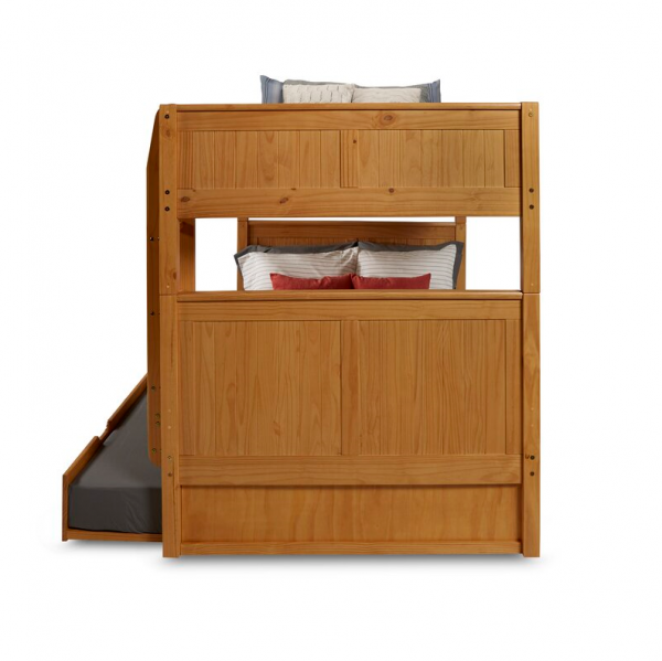 【Furniture】Stig Full Over Full Solid Wood Standard Bunk Bed with Trundle by Harriet Bee