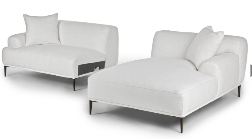 Quartz White Right Sectional