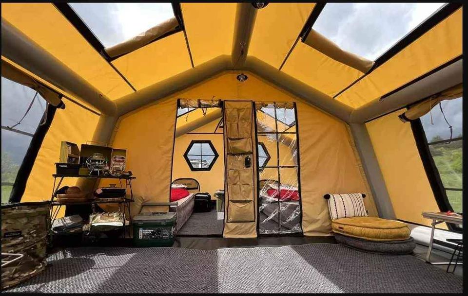 Inflatable camping tent , extra large (ELARIO XL)