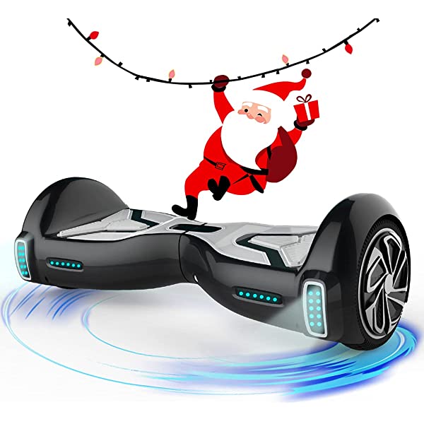 TOMOLOO Hoverboard for Kids and Adult, Hover Board Self Balancing Scooter 6.5" Two-Wheel Self Balancing App Controlled Electric Self Balancing Scooter UL2272 Certified Black