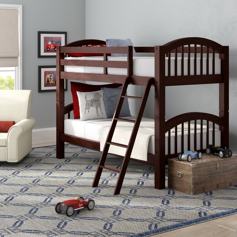 【Furniture】Swen Twin Over Twin Standard Bunk Bed by Harriet Bee