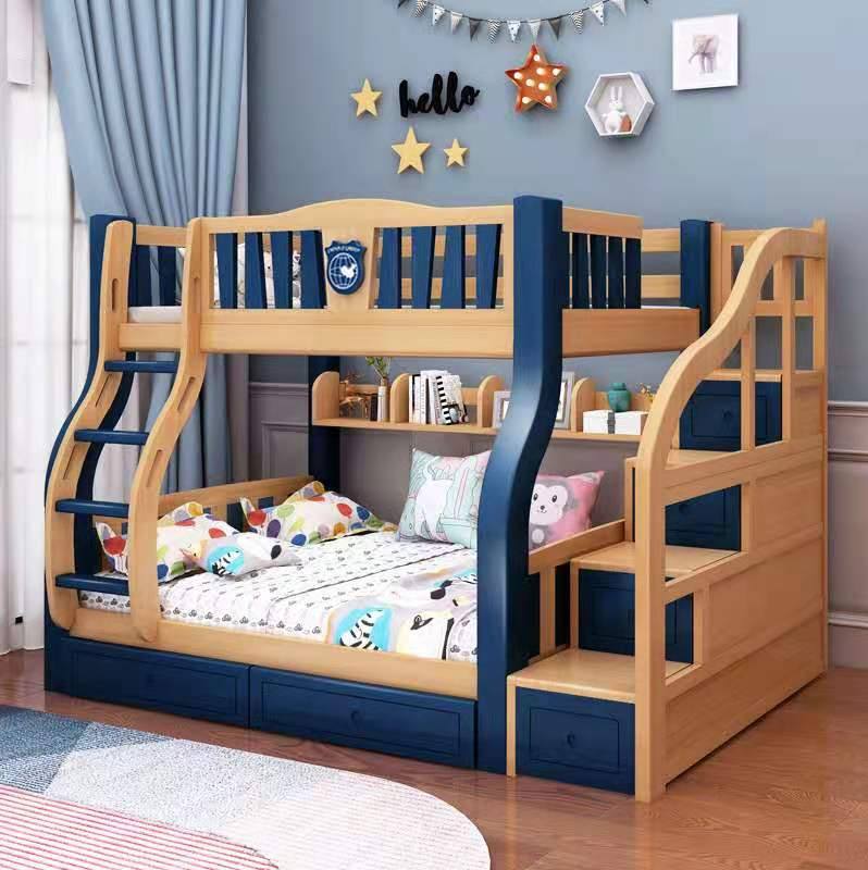 Twin Full Twin double over double Bunk Beds for Kids adult with Ladder.