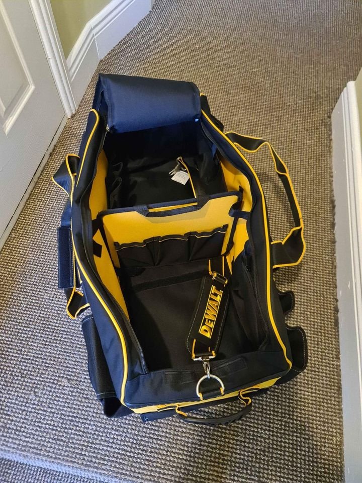 Dewalt tool bag with wheels new.