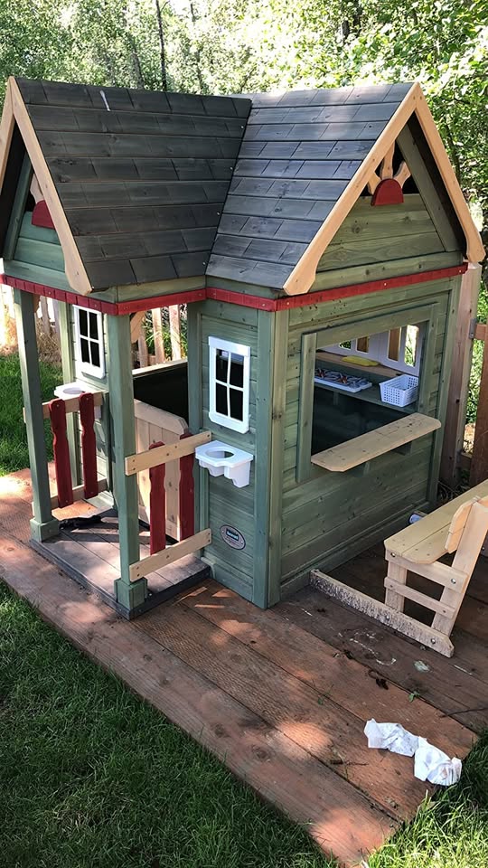 Victorian Inn All Cedar Outdoor Wooden Playhouse