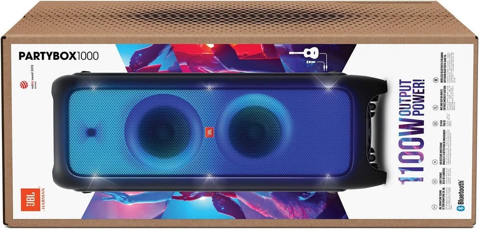 JBL PartyBox 1000 - High power wireless Bluetooth party speaker, black