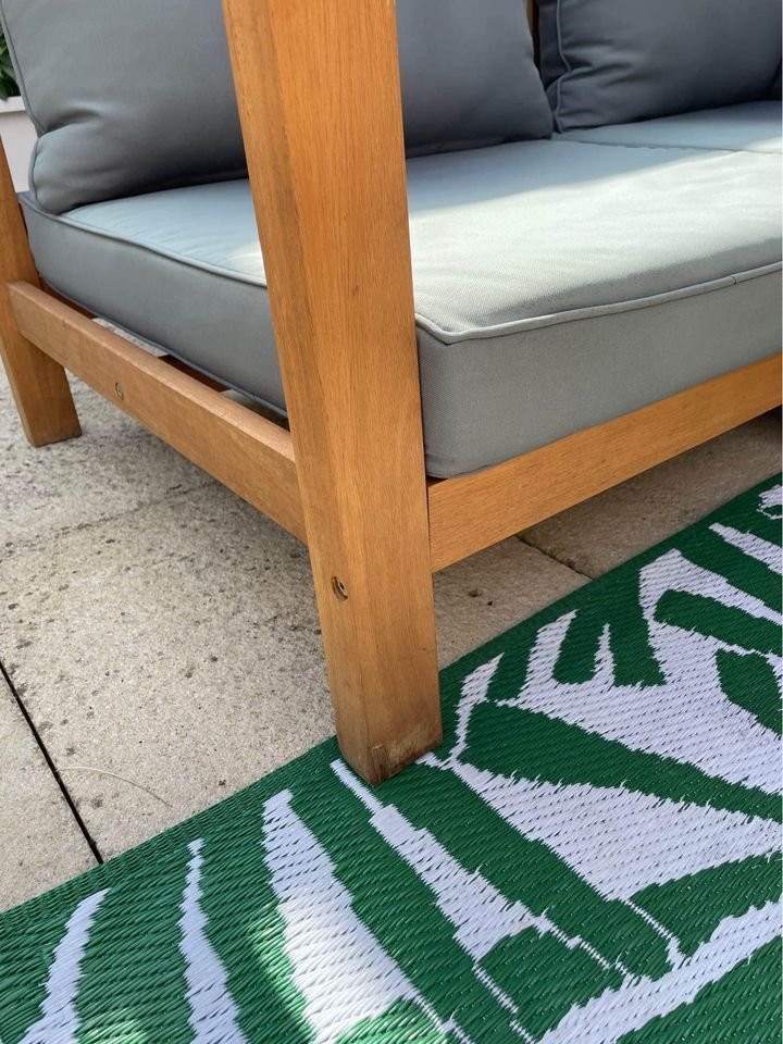 【Furniture】Garden corner sofa, coffee table & furniture cover