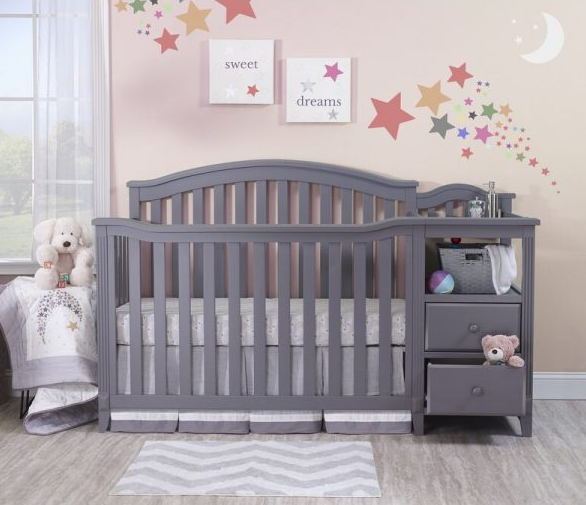 4-in-1 Convertible Crib and Changer