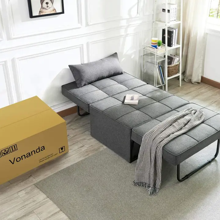 【Furniture】Vonanda Sofa Bed with Adjustable Sleeper for Small Room Apartment