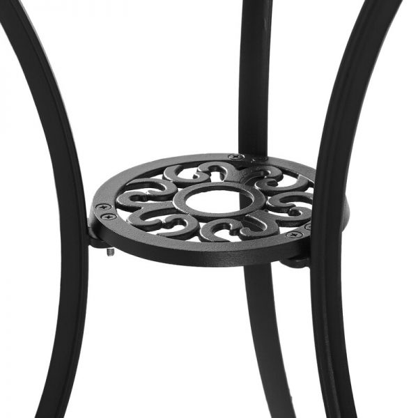 Cockerham Round 2 – Person 24” Long Bistro Set with Cushions (Set of 3)