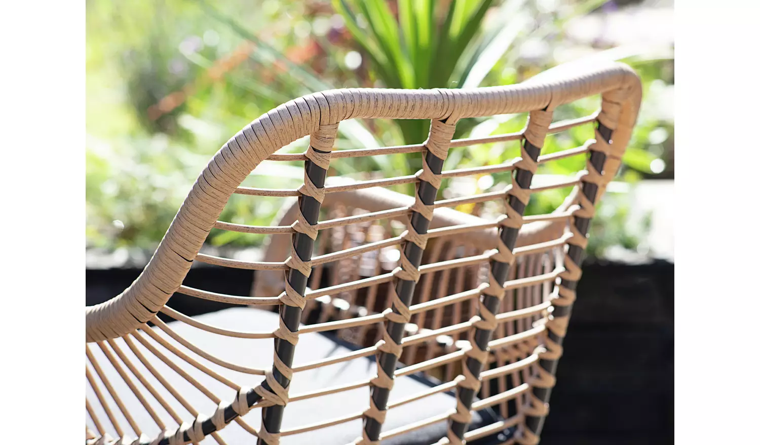 Habitat 4 Seater Bamboo Effect Garden Sofa Set