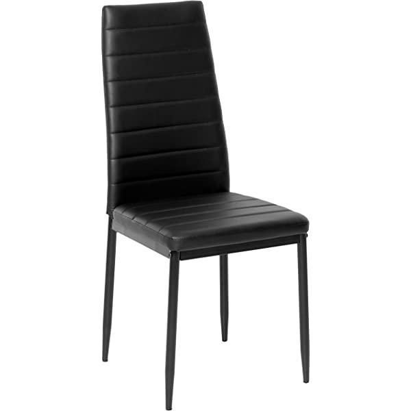 IDS Online Modern Style with Black PU Leather Dining Side Chair