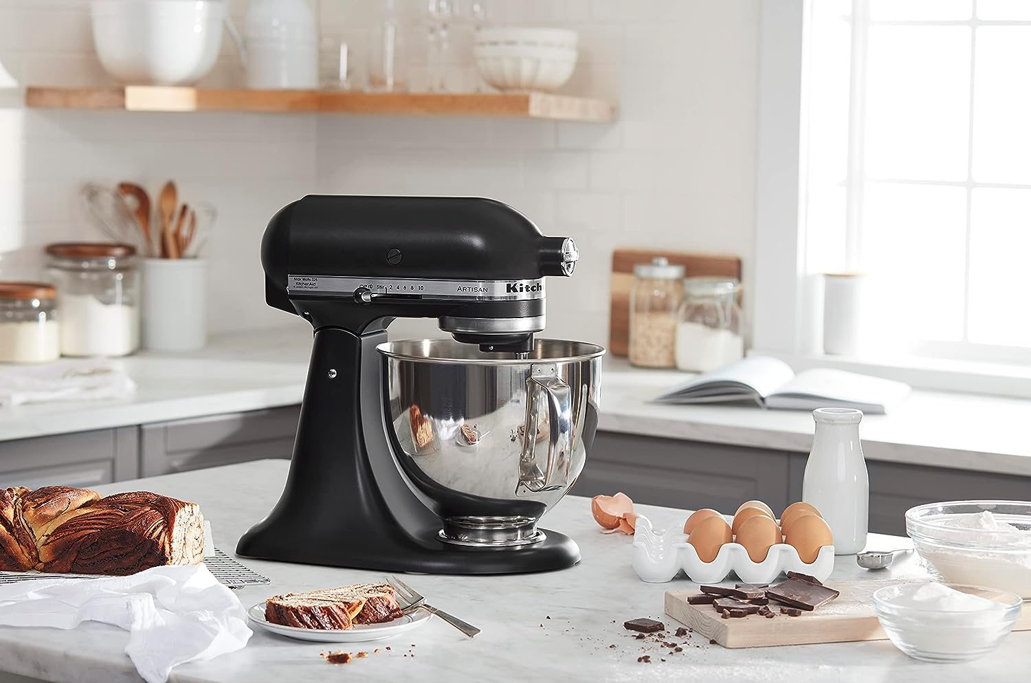 KitchenAid Artisan Series 5-Quart Tilt-Head Stand Mixer - KSM150PS, Milkshake